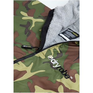 2019 Dryrobe Advance - Long Sleeve Premium Outdoor Changing Robe DR104 - S Camo / Grey - OLD LISTING