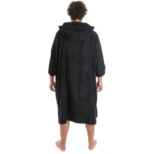 2024 Dryrobe Short Sleeve Towel Changing Robe / Poncho SS TD B - Black
