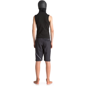 Quiksilver Junior Syncro Plus Thermal Vest with Neo Hood Black EQBW003001