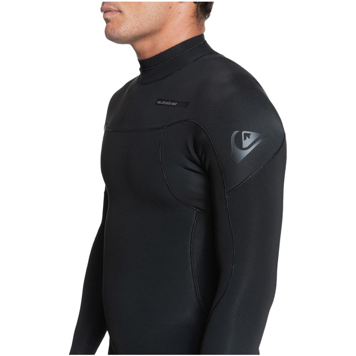 2022 Quiksilver Mens Everyday Sessions 4/3mm Back Zip GBS Wetsuit EQYW103123 - Black
