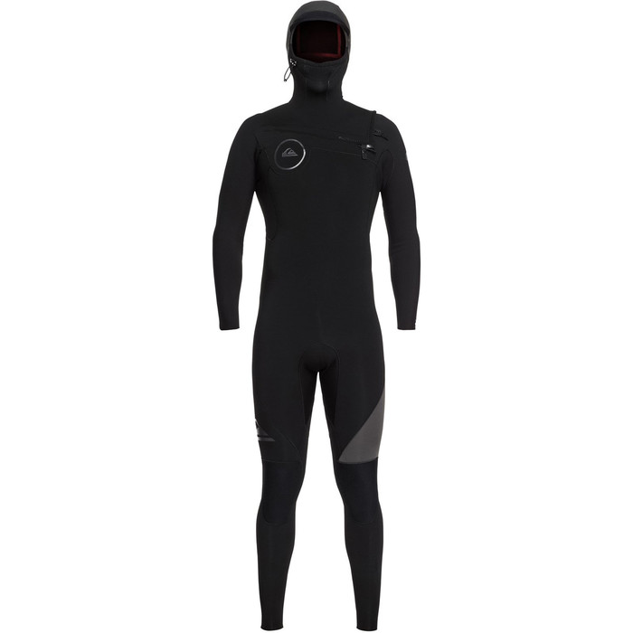 Quiksilver Syncro 5/4/3mm Hooded Chest Zip Wetsuit Black / Jet Black EQYW203005