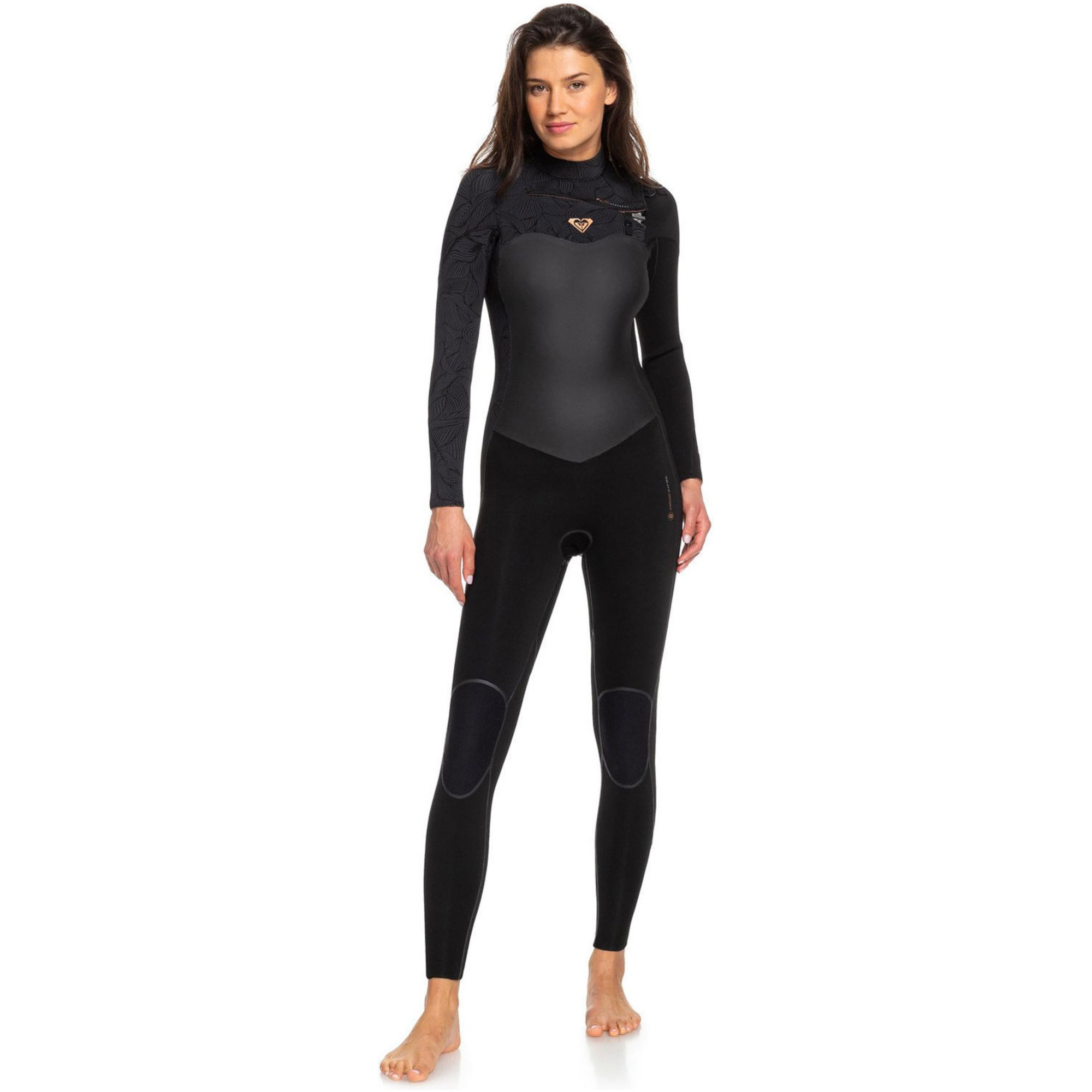 2020 Roxy Womens Performance 4/3mm Chest Zip Wetsuit Black ERJW103032 ...