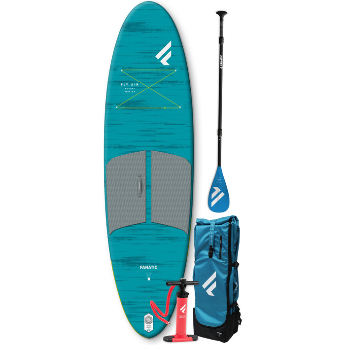 2021 Fanatic Fly Air Pocket 10'4 SUP Package - Board, Bag, Pump & Pure Paddle 13200-1761