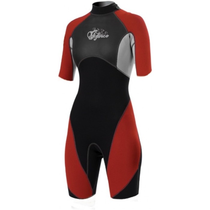 G-force LADIES SHORTY 3/2mm Wetsuit GF3303 RED