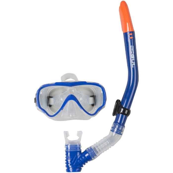 2020 Gul JUNIOR TARPON Mask & Snorkel Set in Blue / Black GD0002