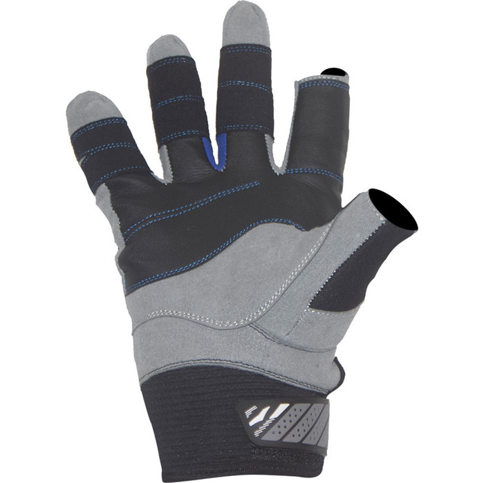 2024 Gul Junior Code Zero Winter 3-Finger Sailing Gloves Black GL1240-B6