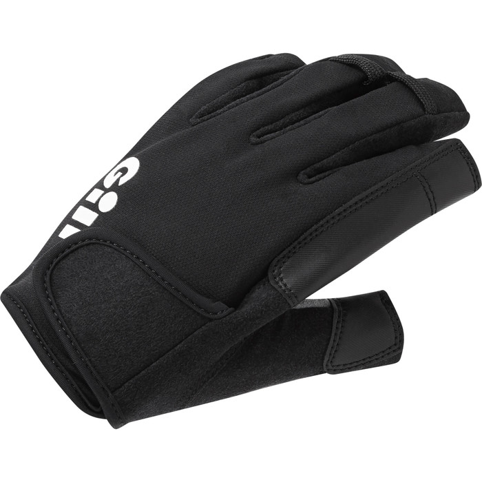 2024 Gill Championship Short Finger Sailing Gloves - Black