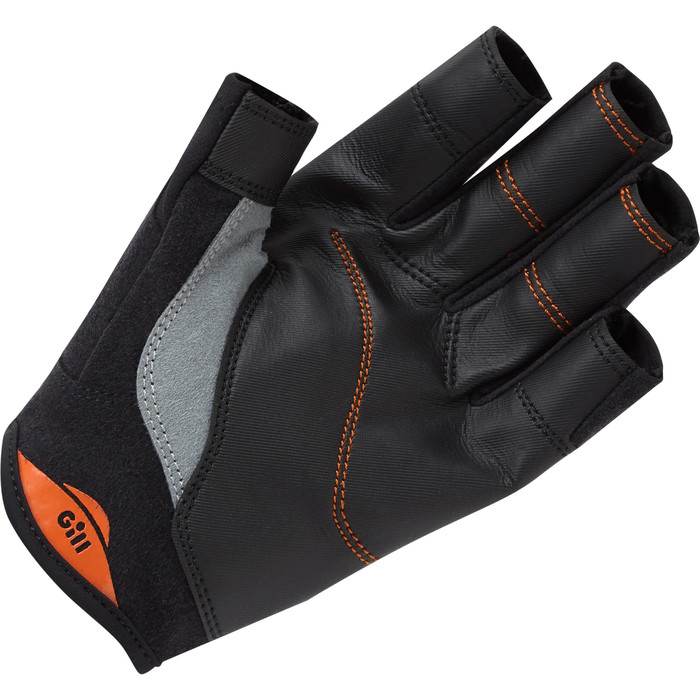2022 Gill Championship Short Finger Sailing Gloves - Black