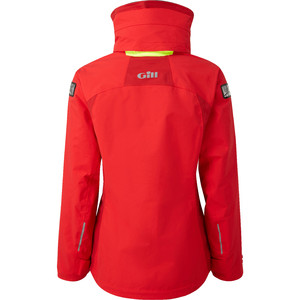 2021 Gill OS3 Womens Coastal Jacket & Trouser Combi Set - Bright Red / Graphite