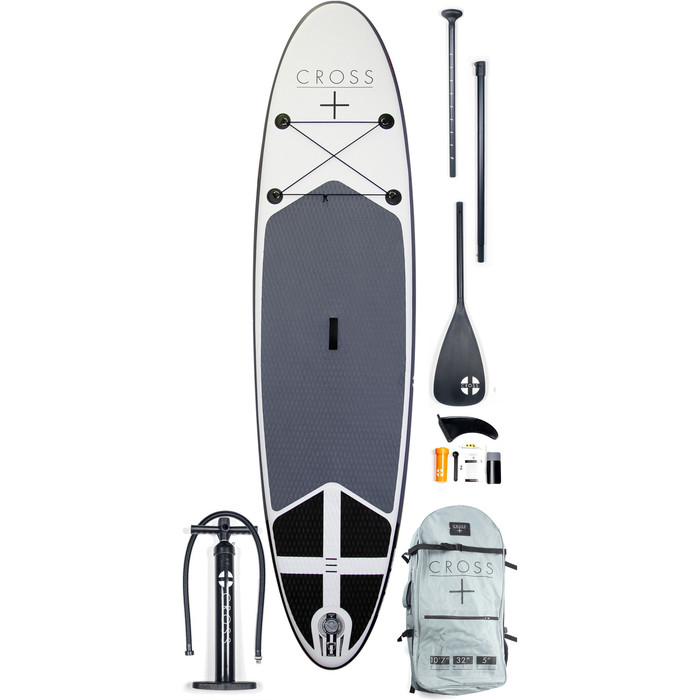 2022 Gul Cross 10'7 Inflatable SUP Board Package - Board, Bag, Pump, Paddle & Leash CB0029-B7