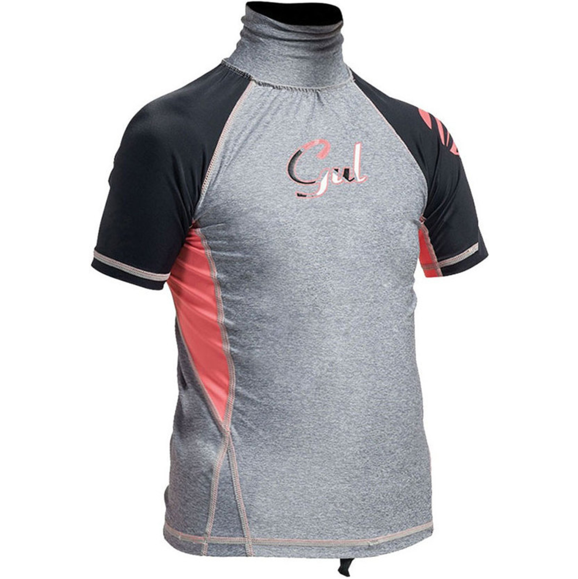 Gul Junior Surf Short Sleeve Rashguard Marl / Black RG0345-A9 ...