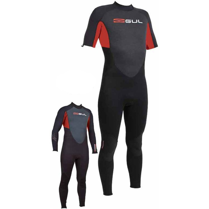 Gul Response 3/2mm Convertible Arms Wetsuit RE2305 RED