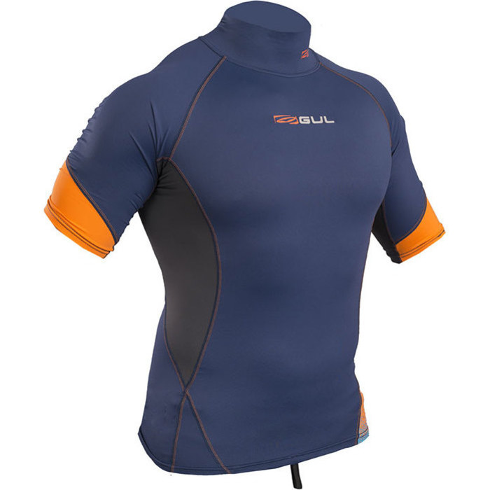 2020 Gul Xola Short Sleeve Rash Vest Blue / Orange RG0338-B4
