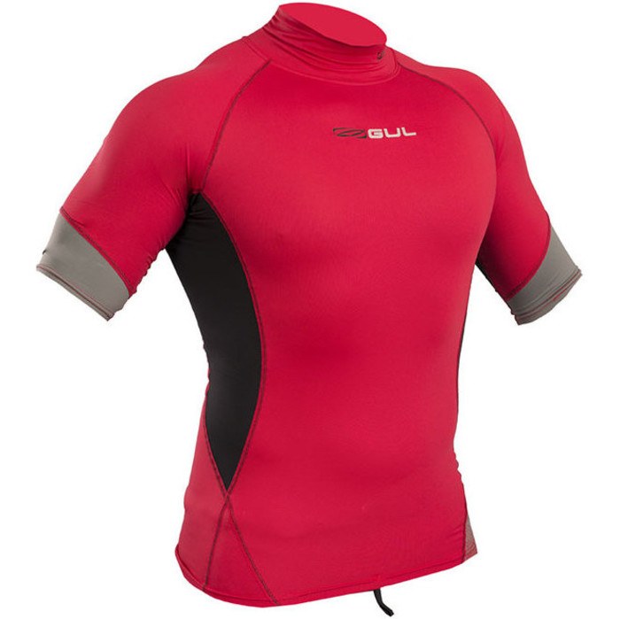 2019 Gul Xola Short Sleeve Rash Vest Red / Black RG0338-B4