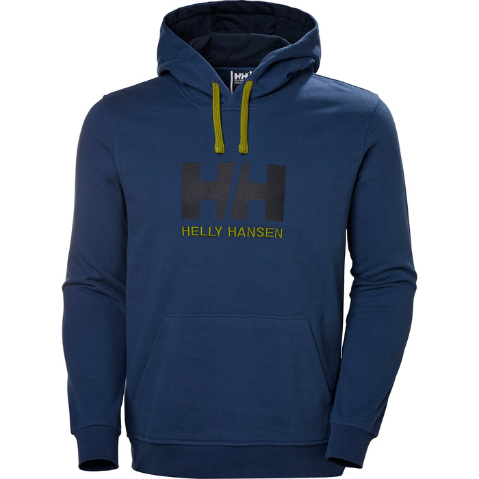 2019 Helly Hansen HH Logo Hoodie Graphite Blue 33977