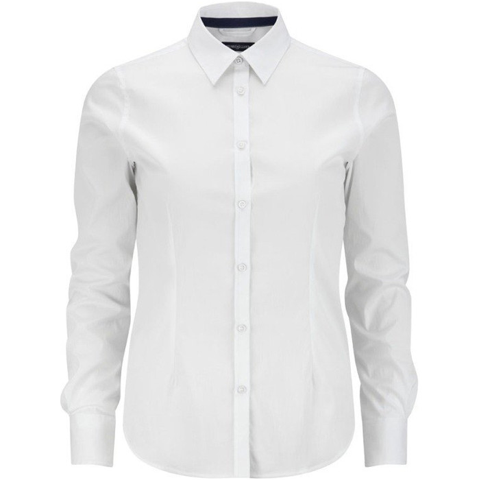 Henri Lloyd Ladies Lydia Long Sleeve Cotton Shirt BRIGHT WHITE W35299