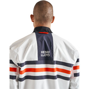 2019 Henri Lloyd Mens Fremantle Stripe Gore-Tex Jacket & Salopette Combi Set - Cloud White
