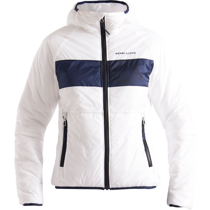 2020 Henri Lloyd Womens Maverick Hooded Liner Mid Layer Jacket P201210058 - Cloud White
