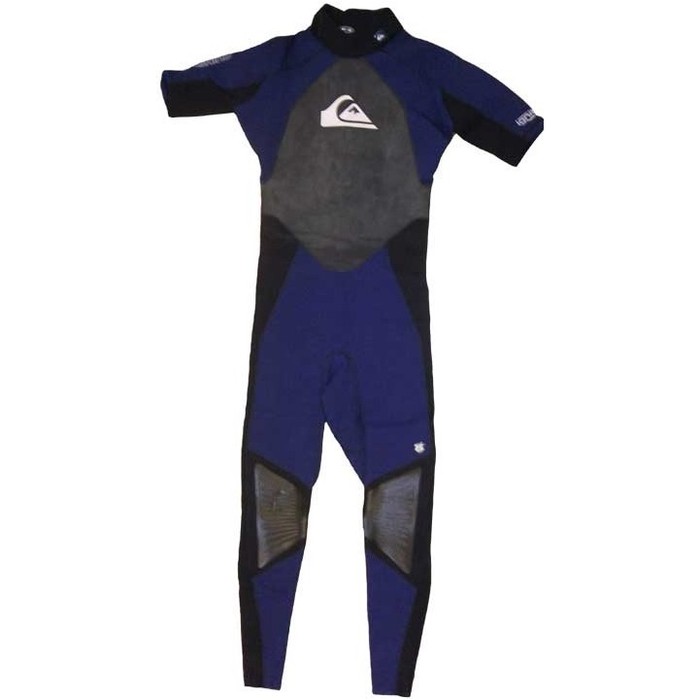 Quiksilver Mens Ignite 2mm S/S GBS Wetsuit BLACK / BLUE IG55A - 2ND
