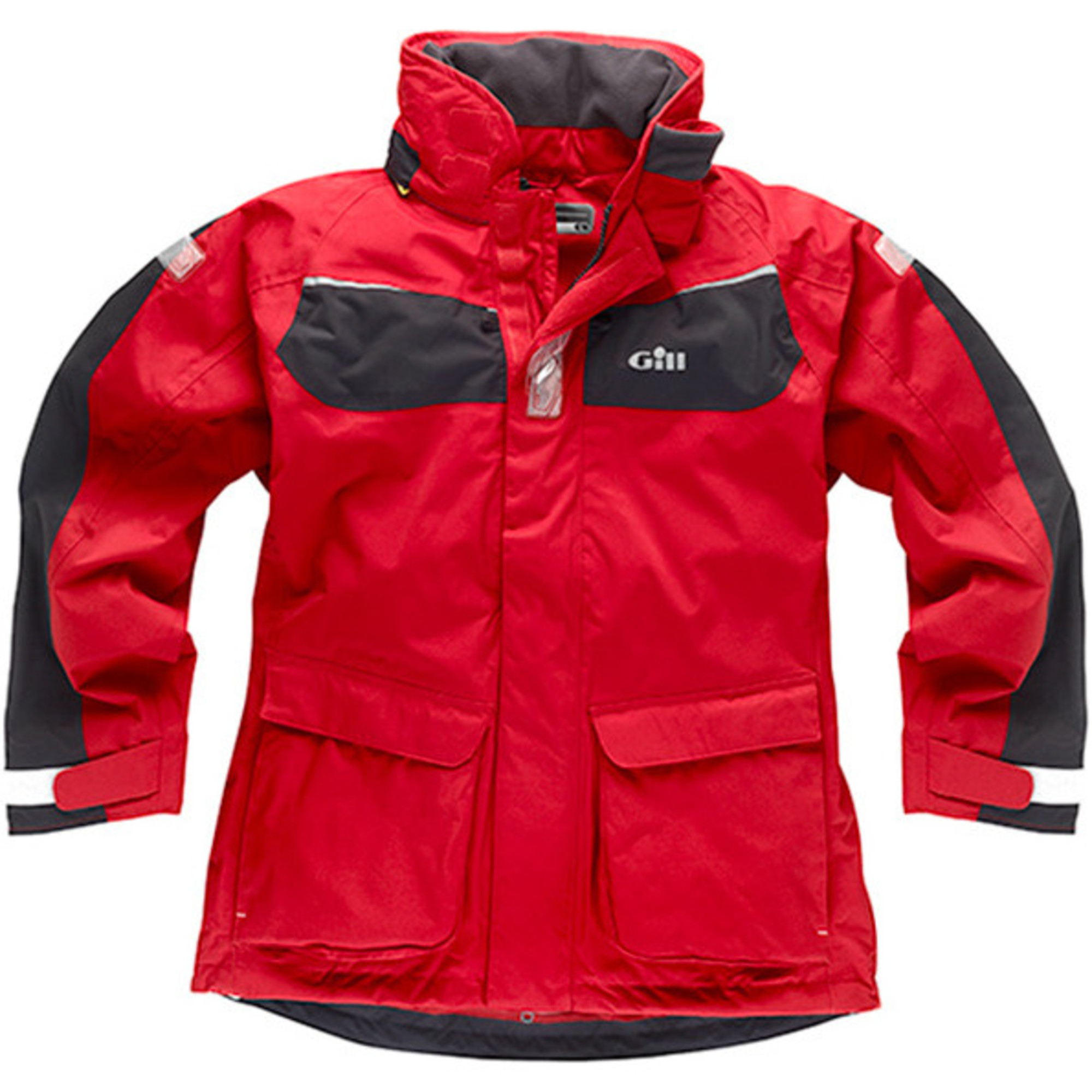 Gill Mens Coast Jacket Red / Graphite IN12J Sailing Sailing Yacht
