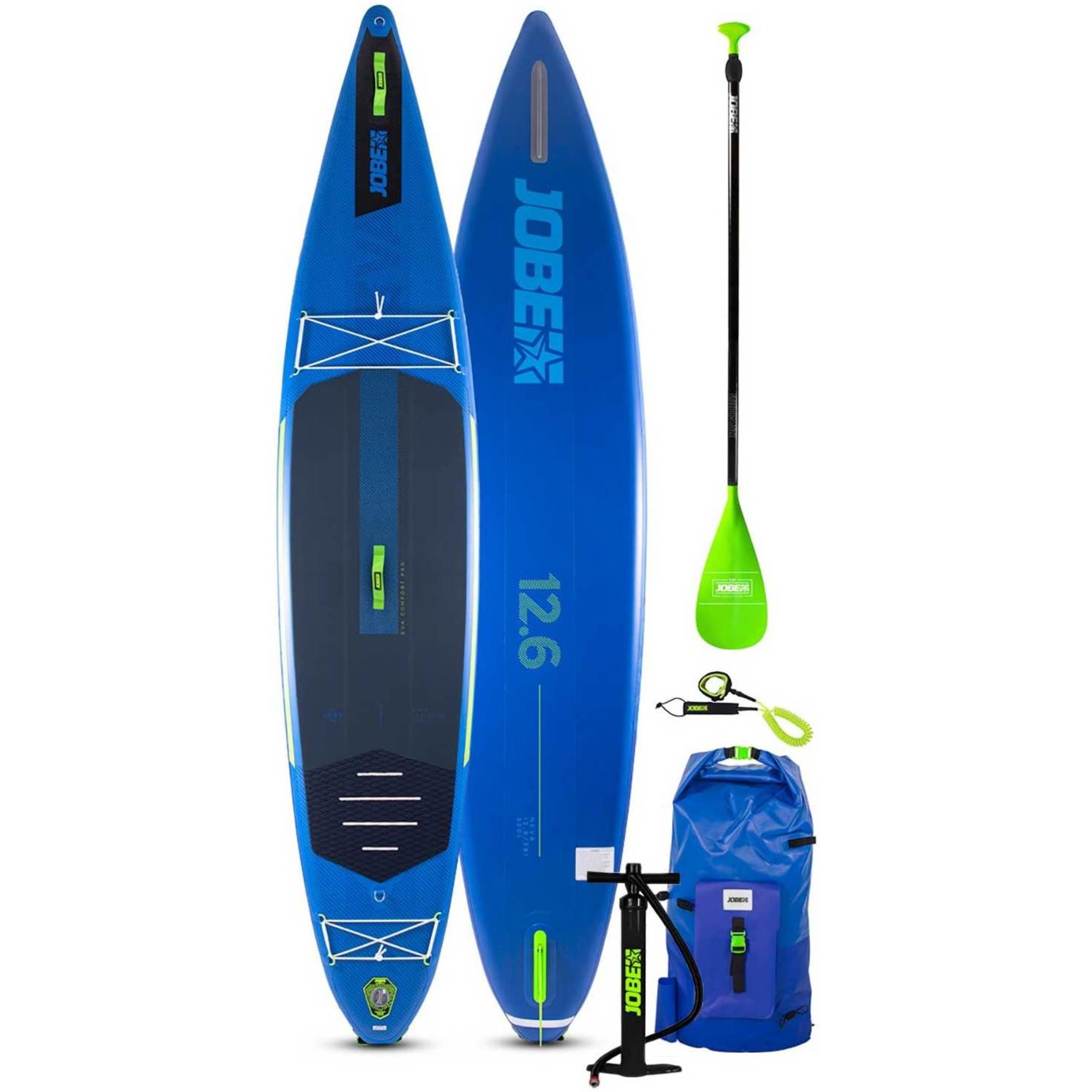 2020 Jobe Aero Neva 12'6 Inflatable SUP Package 486421015 - Board Bag ...