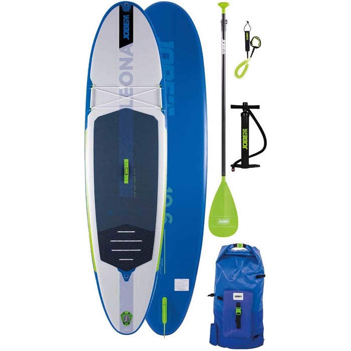2022 Jobe Leona 10'6 Inflatable Stand Up Paddle Board Package - Paddle, Backpack, Pump & Leash