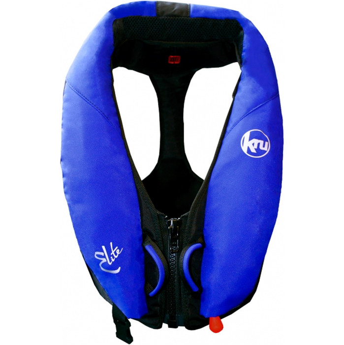 Kru Elite 195N Automatic Lifejacket With Harness + Hood Ocean Blue LIF7423