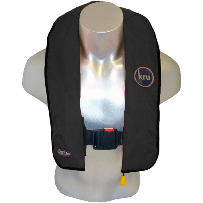 Kru XS 180N Manual Lifejacket With Waist Belt Black LIF7123