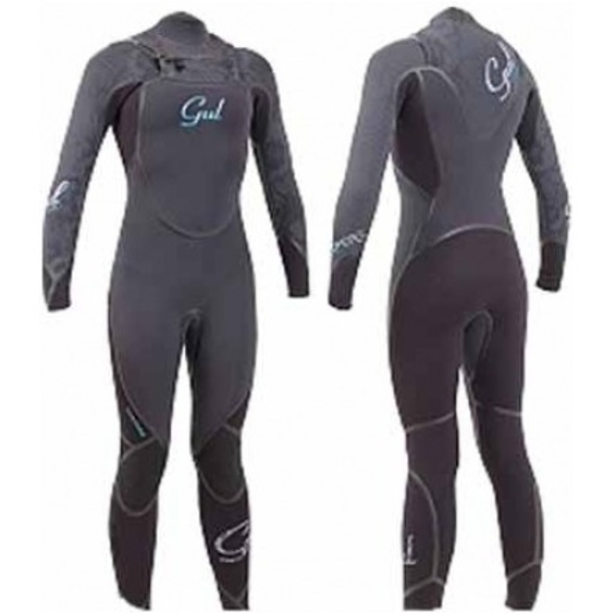 Gul Ladies Viper 5/4/3 CHESTZIP Wetsuit VR1211 Black/Graphite