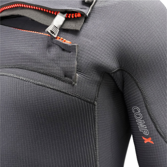 2022 Xcel Mens Comp X 4/3mm Chest Zip Wetsuit MN43C2C9 - Black