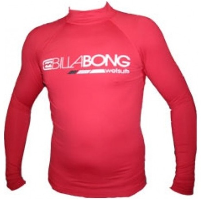 Billabong Boys/Kids Clean Rash Vest Long Sleeved A4KY24 Red