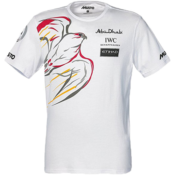 Musto Cotton T-Shirt Abu Dhabi Ocean Racing WHITE PMR1000ADM