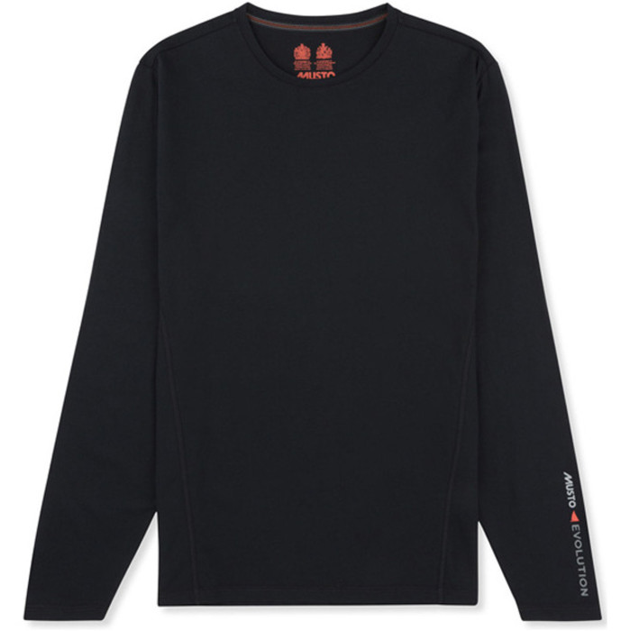 2019 Musto Mens Evolution Sunblock Long Sleeve T-Shirt Black EMTS020