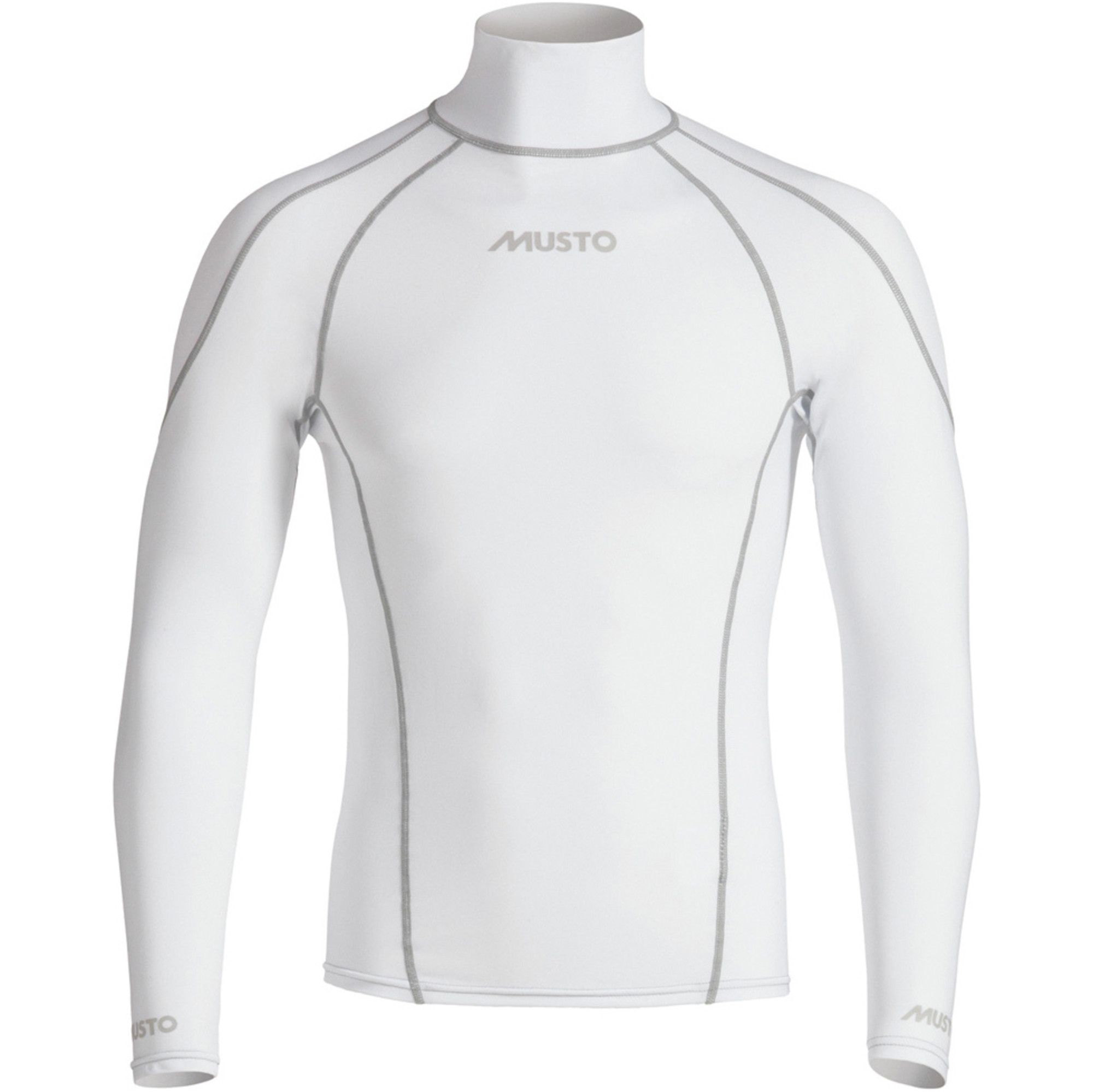 Musto Mens Long Sleeve Rash Vest in White / Silver SO1060 Wetsuits