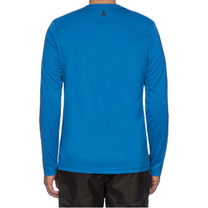 2019 Musto Mens SunShield Permanent Wicking UPF30 Long Sleeve T-shirt Brilliant Blue EMTS030