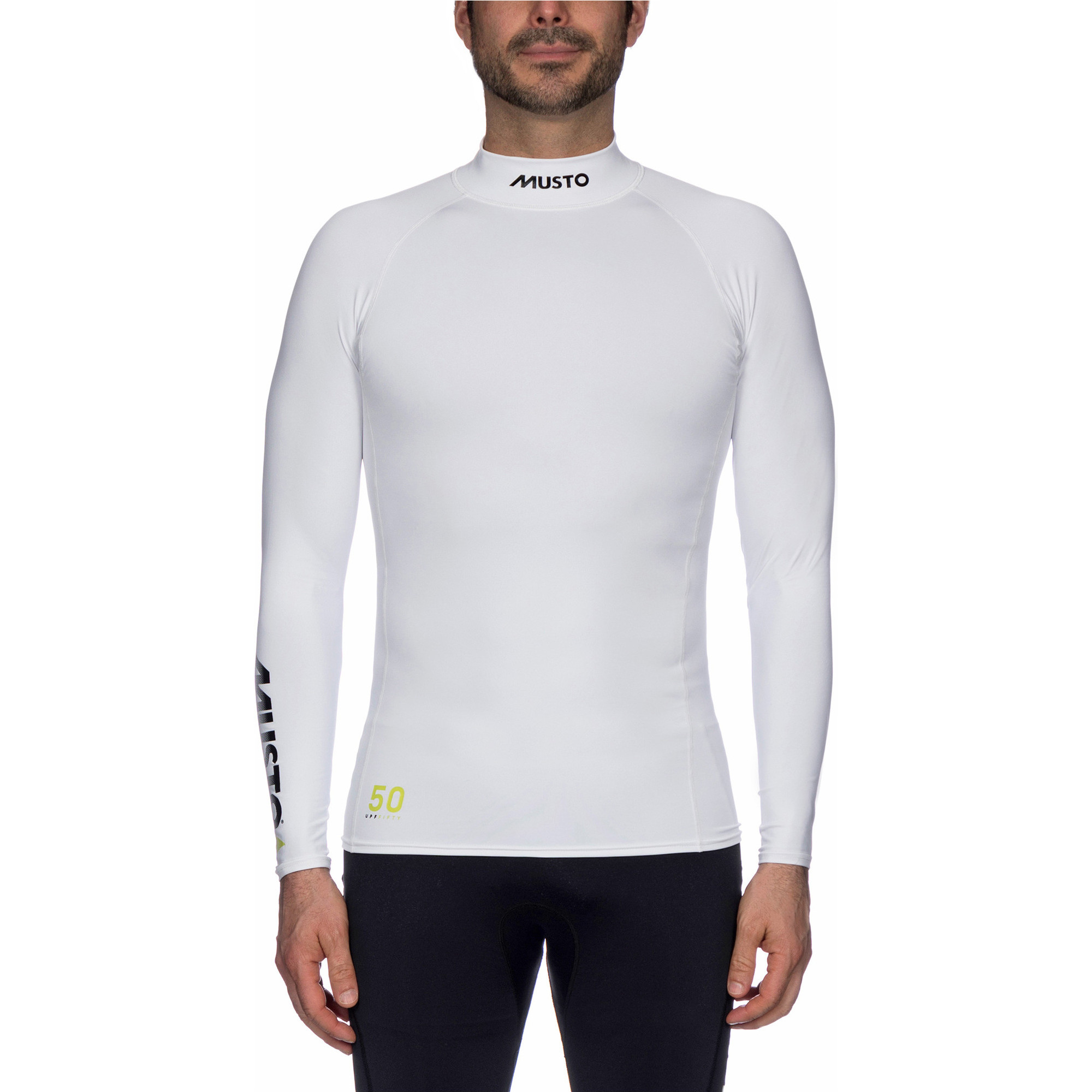 2022 Musto UPF50 Long Sleeve Rash Vest White SUTS003 - Wetsuits - Rash ...