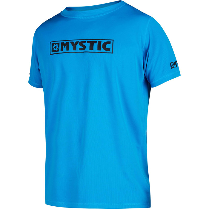 2021 Mystic Mens Star Quick Dry Short Sleeve Top STQD - Blue