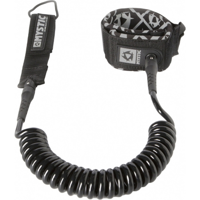 Mystic SUP Coiled Leash 10FT BLACK 160600
