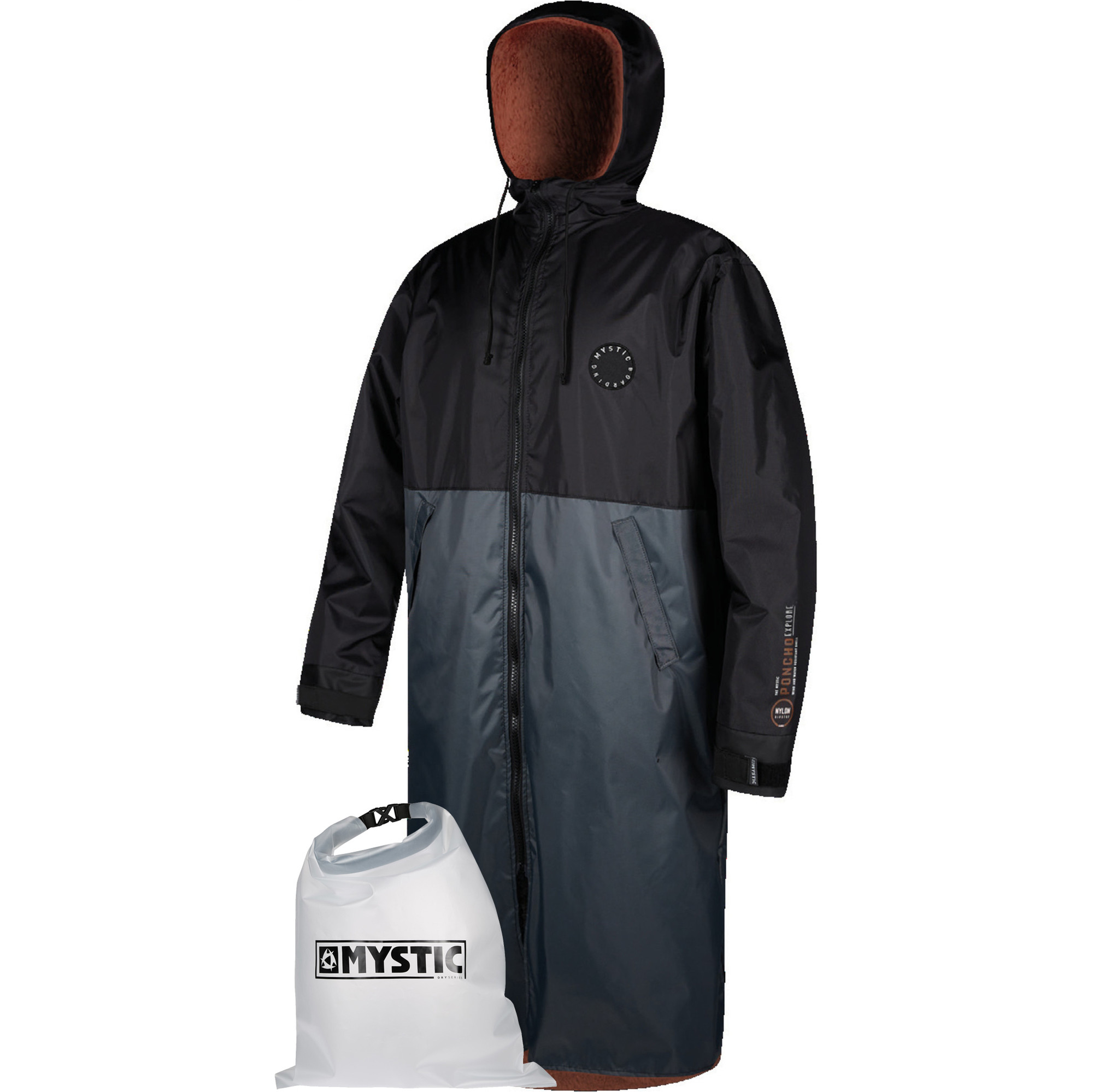 2021 Mystic Deluxe Explore Poncho / Changing Robe & Wetsuit Bag - Rusty ...