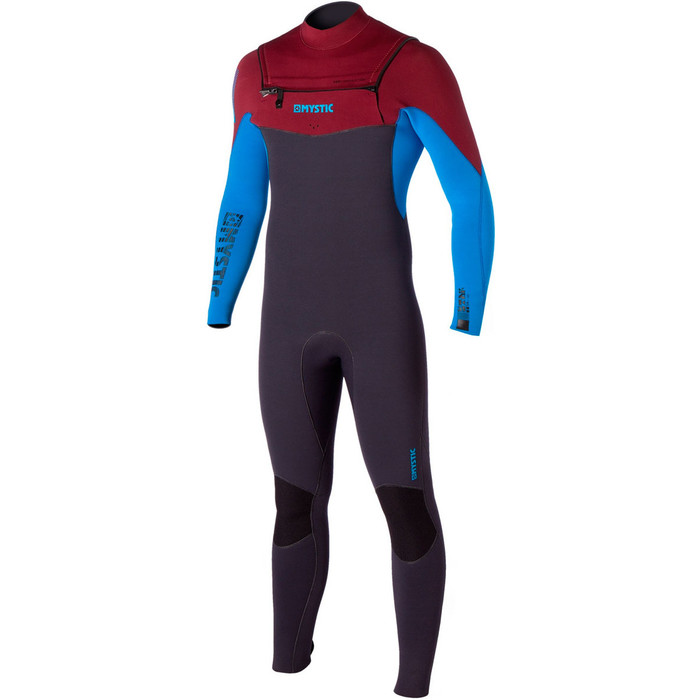 Mystic Star 5/4 GBS Sealed Seam Chest Zip Wetsuit Bordeaux 160040