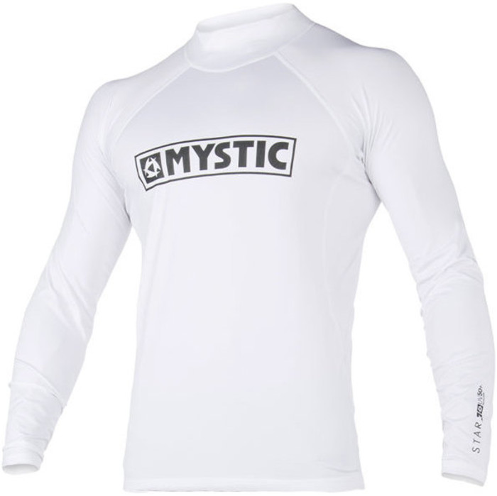2021 Mystic Star L / S Rash Vest White 180112