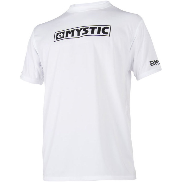 2021 Mystic Star Short Sleeve Loosefit Quick Dry Rash Vest White 180107