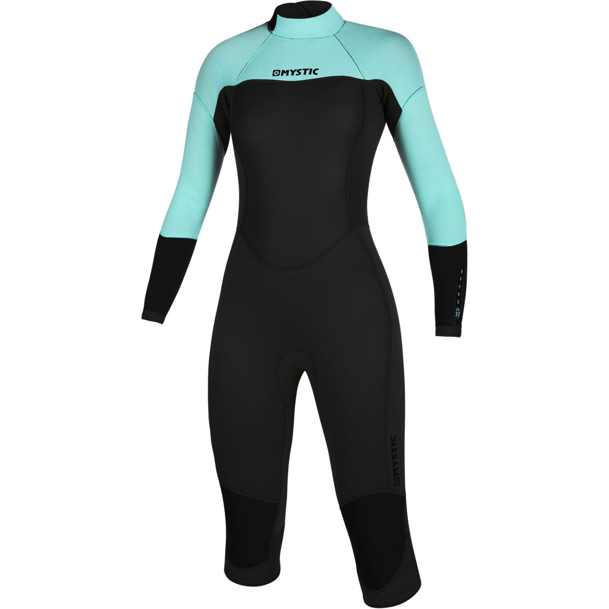 2020 Mystic Womens Brand 3/2mm Long Arm Short Leg Back Zip Wetsuit