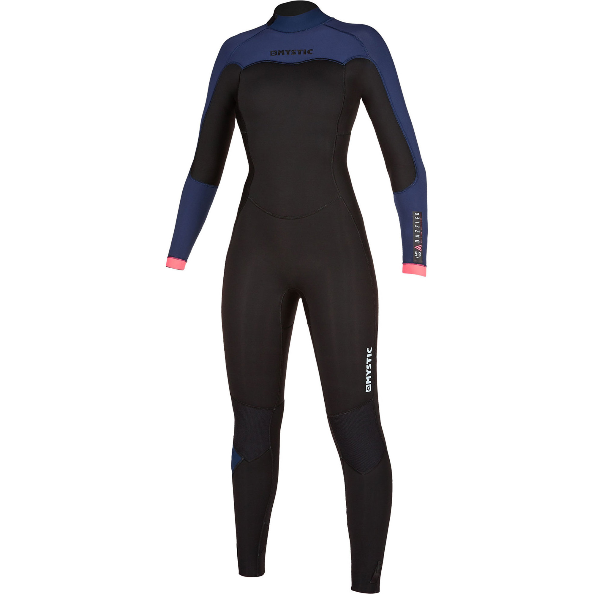 2019 Mystic Womens Dazzled 3/2 Back Zip Wetsuit 200026 Navy
