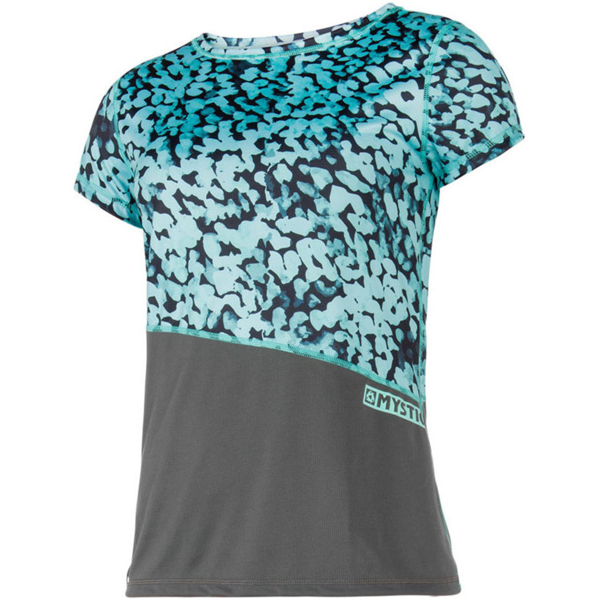 Mystic Womens Diva Short Sleeve Quick Dry Rash Vest Grey 180117 ...