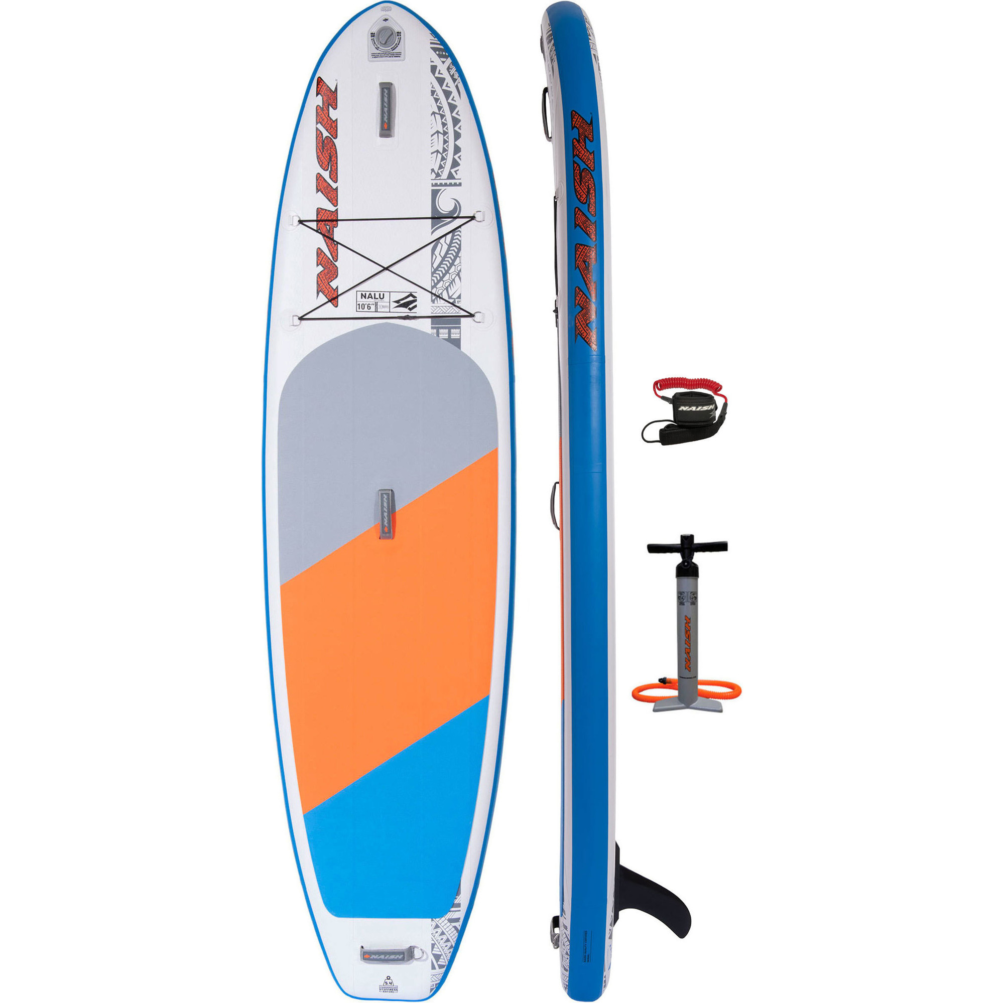 2020 Naish Nalu 10'6 Stand Up Paddle Board Package Board Bag Pump