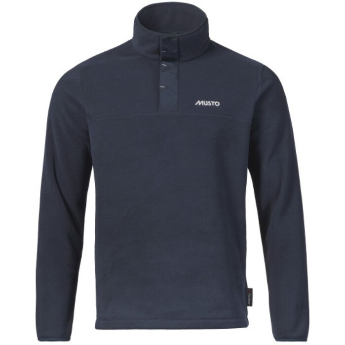 2024 Musto Mens Nautic Polartec Snap Pullover Fleece 82599 Navy