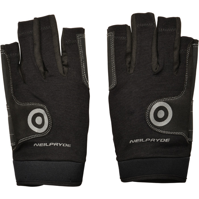 Neil Pryde Regatta Half Finger Sailing Gloves 630541 - Black