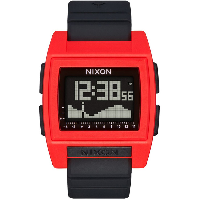 2021 Nixon Base Tide Pro Surf Watch 209-00 - Red / Black