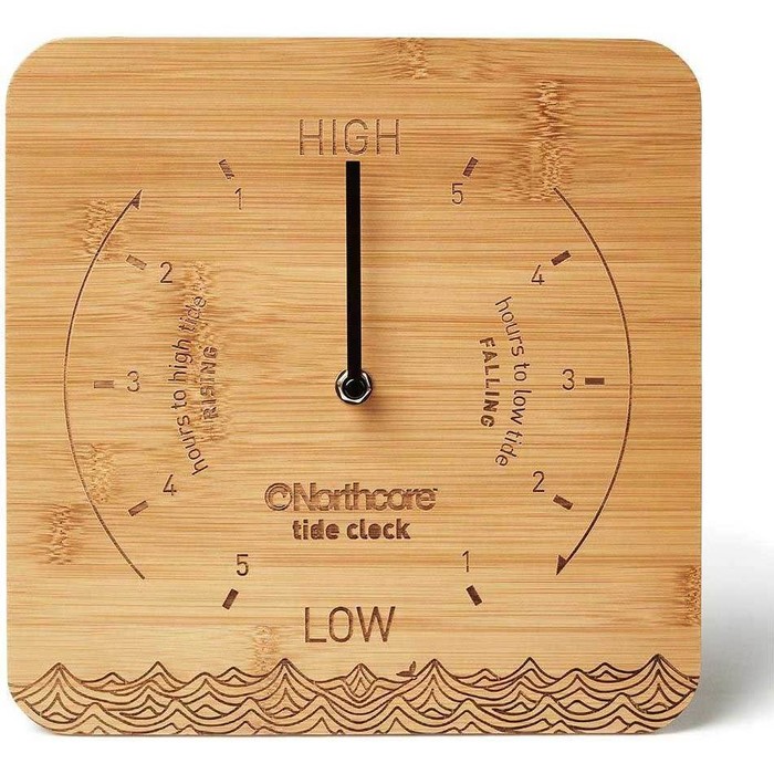 2024 Northcore Desk Top Bamboo Tide Clock NOCO88